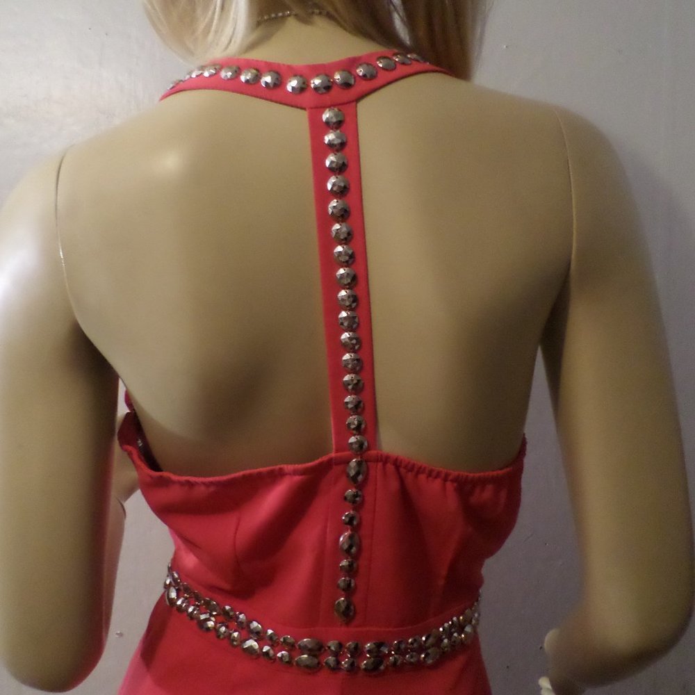 Forever 21 Party Couture Mini Dress Silver Studs